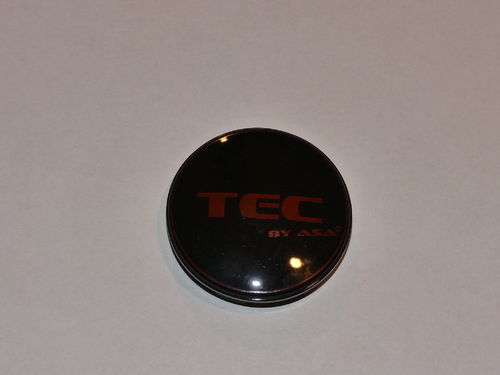 1 Nabenkappe TEC Z06M 60mm schwarz, Logo rot
