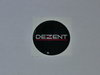 1 DEZENT Aufkleber Klebe-Logo black 60 mm